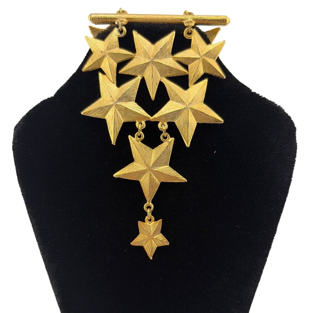 Vintage Ultra Craft Star Shoulder Brooch